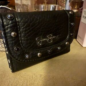 Jessica Simpson Black Studded Women's Black Wallet